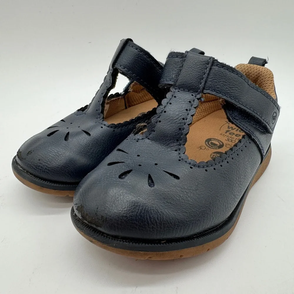 Stride Rite 360 Lacey 2.0 Navy Blue Mary Jane Toddler Shoes 8M